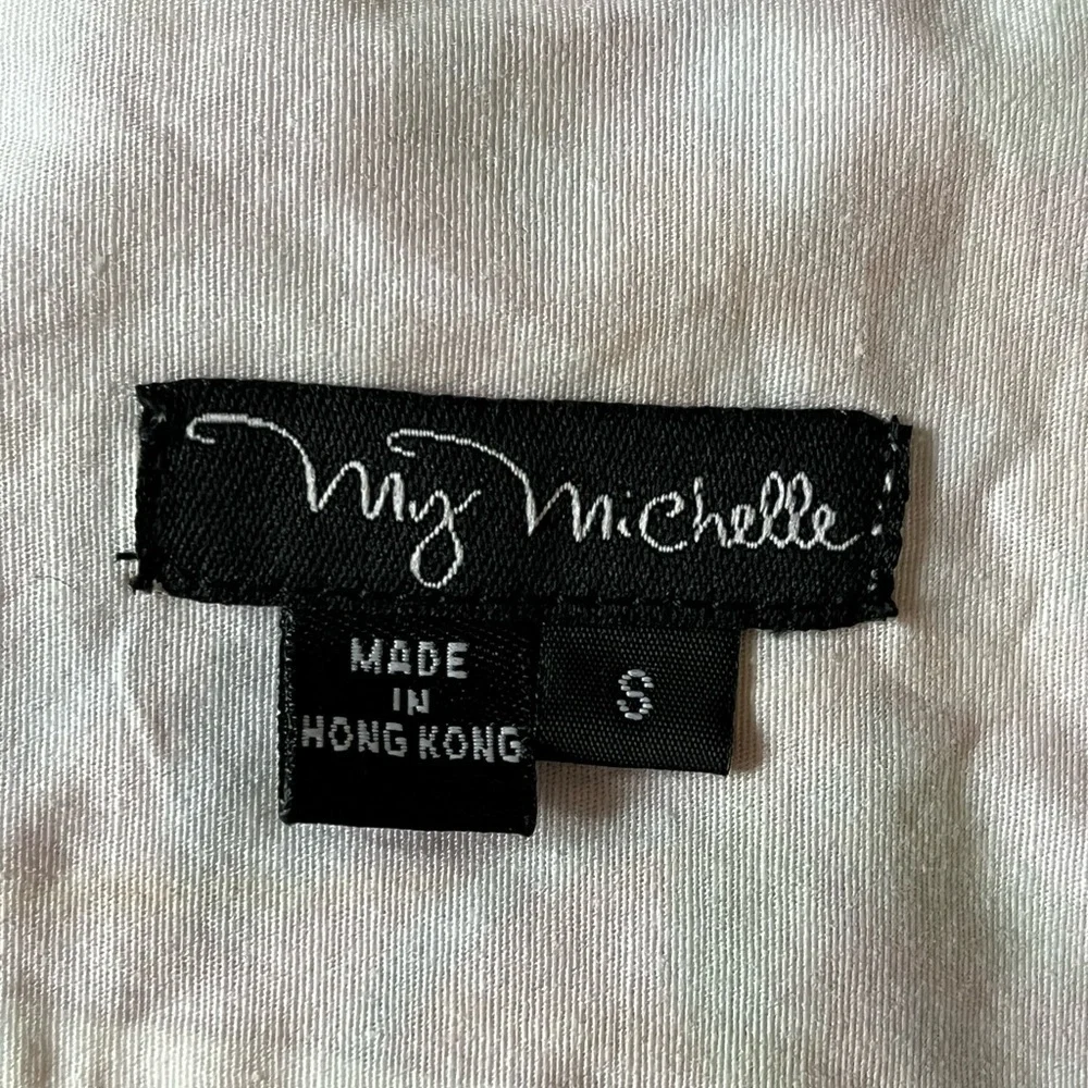 Vintage Y2K My Michelle Pink Floral Print Cropped V Neck Halter Top Retro 90’s S